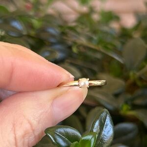 Vintage 10k Solid Gold Ring with Pearl